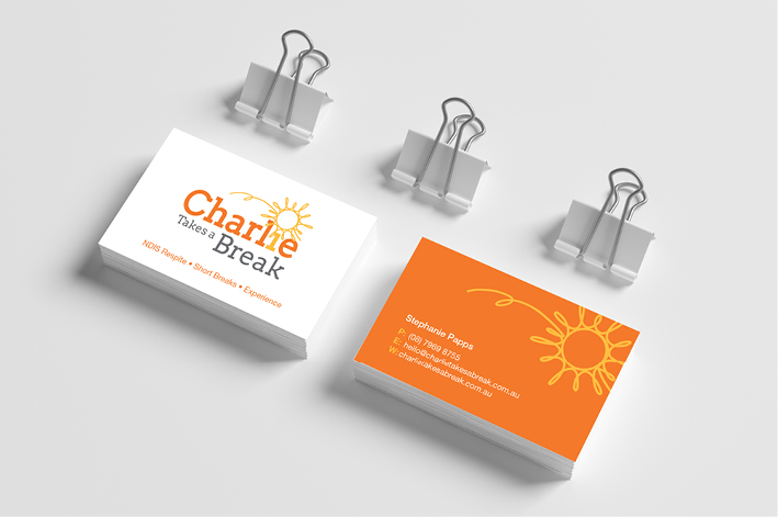 Charlie Takes a Break Business Card