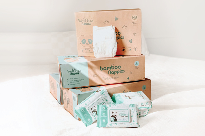 Cuddlies Nappy and Wipes Packaging
