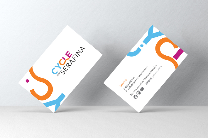 Cycle With Serafina business cards
