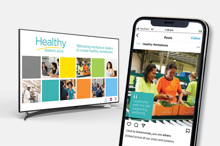 Healthy Workplaces digital by Wellbeing SA, NSW government, QLD government
