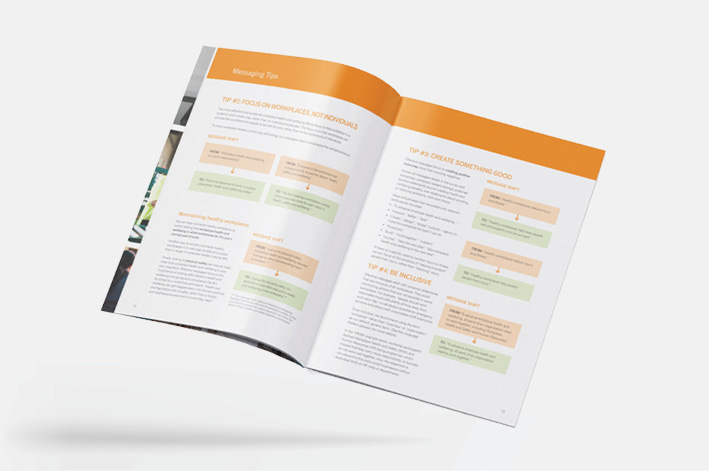 Healthy Workplaces spread by Wellbeing SA, NSW government, QLD government